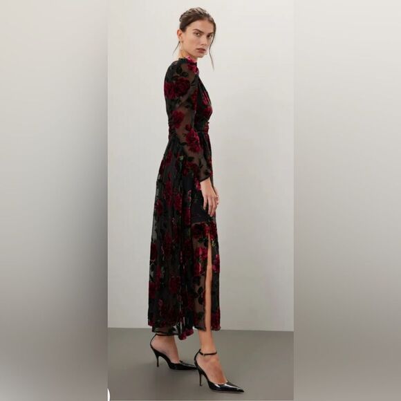 Rachel Parcell Burnout Velvet Dress Size 0 - Picture 2 of 10